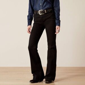 Ariat Dixie Slim Trouser Jeans Women’s 28 Long High Rise Black Denim